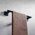 Miyili Matte Black 12-Inch Towel Bar SUS 304 Stainless Steel Hand Towel Holder for Bathroom or Kitchen Wall Mount, A02B30A