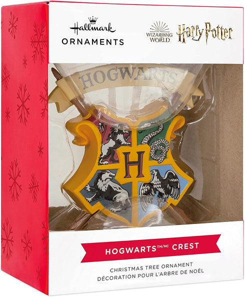 Hallmark Harry Potter Hogwarts Crest Christmas Ornament, Multicolor (0002HCM9465)