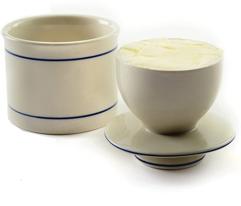 Norpro Glazed Stoneware Butter Keeper