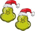 Set of 2 Dr Seuss How The Grinch Stole Christmas Cartoon 29" Foil Holiday Balloons