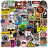105pcs Pack Hard Hat Stickers, Funny Sticker for Helmet Hood Hardhats Tool Box Car, Gifts for Men Adult Essential Worker Welder Construction Union Military Electrician, American Patriotic Vinyl Decals