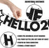 Hello 2022 Happy New Year Banner - NO DIY, Black Glitter | Happy New Year Sign for New Years Eve Party Supplies 2022 | Happy New Year Decorations 2022 | New Years Eve Banner for NYE Decorations 2022