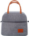 Zoforthon Lunch Bag Reusable Bag for Lunch Box Portable Tote Double Layer Food Cooler Bag for Travel Work Picnic, Grey