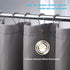 AmazerBath Waffle Shower Curtain, Heavy Duty Fabric Shower Curtains with Waffle Weave Hotel Quality Bathroom Shower Curtains, 72 x 72 Inches (Grey)