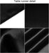 Aneco 12 Pack Satin Table Runner 12 x 108 Inch Black Long Wedding Satin Silk Table Runner for Wedding Banquet Graduations Birthday Party Decoration