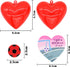 28 Packs Kids Valentine Party Favors Set with Sports Ball Bouncy Balls Filled Hearts and Valentine Cards for Kids Valentine Classroom Exchange, Kids Bouncy Balls for Class Exchange, Gift & Game Prize