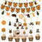 62 Pieces Hunting Birthday Party Decorations Hunting Party Supplies Camo Party Supplies Hunting Birthday Banner Deer Birthday Decorations Camo Cake Toppers Hunting Swirls Decorations