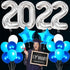 Silver 2022 Balloons Numbers - 40 Inch | Graduation Balloons 2022 with 18 Inch, Star Balloons | Blue and Silver Graduation Decorations | Graduation Party Decorations 2022 | Class of 2022 Decorations