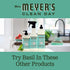 Mrs. Meyer's Dishwashing Liquid Dish Soap, Cruelty Free Formula, Basil Scent, 16 oz - Pack of 3