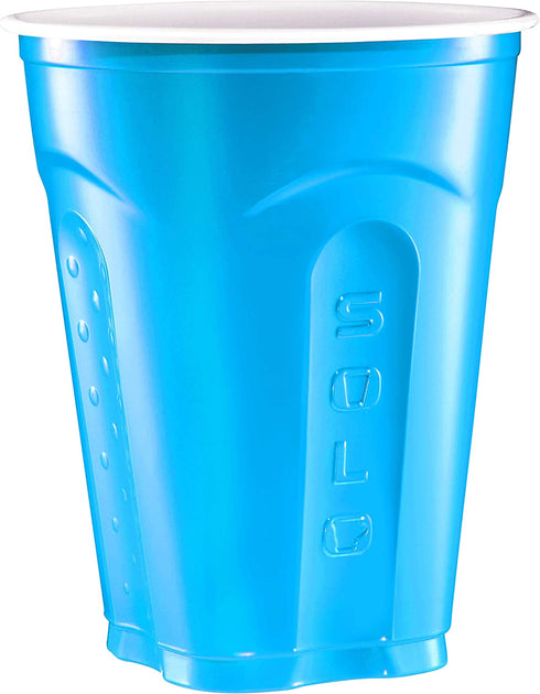 SOLO Squared Cups, 18 Oz, Summer Blue, 60 Count