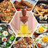 HOFORIFE Glass Olive Oil Bottle And Brush 2 In 1, Silicone Dropper Measuring Oil Dispenser Bottle Kitchen Cooking Baking BBQ Grill Vinegar Turkey Basting Pastry Brushes