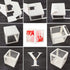 msnautpr 74 PCS Baby Boxes with Letters for Baby Shower 4Pcs Transparent Balloons Boxes Decor with 30 Letters 40 Balloons, DIY Baby Shower Decorations for Girl Kit Gender Reveal Bridal Party Backdrop