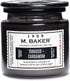 Colonial Candle Tobacco & Cardamom Scented Jar Candle, M. Baker Collection, 2 Wick, Grey, 14 oz - Up to 60 Hours Burn