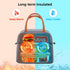 Zoforthon Lunch Bag Reusable Bag for Lunch Box Portable Tote Double Layer Food Cooler Bag for Travel Work Picnic, Grey