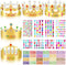Paper Princess Prince Crowns for Kids Birthday Party Hats Gold for Boys Girls DIY Crown Supplies