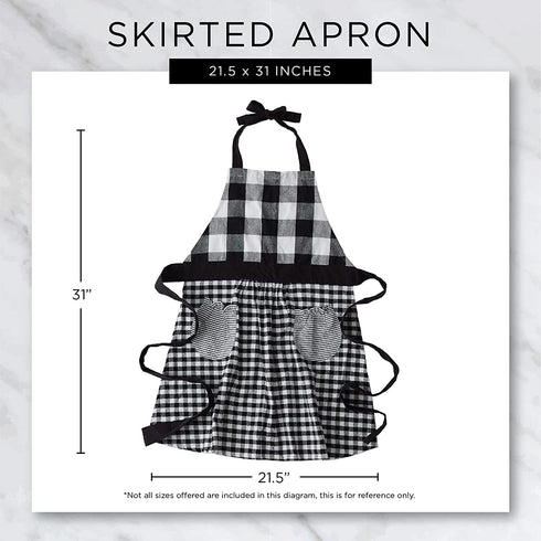 DII North Pole Holiday Chef Collection, Skirted Apron, Mrs. Claus