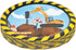 Construction Party Supplies Tableware Set 24 9" Paper Plates 24 7" Plate 24 9 Oz. Cup 50 Lunch Napkins for Builder Digger Truck Bulldozer Vehicle Construction Zone Site Baby Shower Birthday Decoration