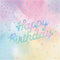 Creative Converting, IRIDESCENT LUNCHEON NAPKIN, HAPPY BIRTHDAY, 0.055x12.75x12.875inc