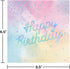 Creative Converting, IRIDESCENT LUNCHEON NAPKIN, HAPPY BIRTHDAY, 0.055x12.75x12.875inc