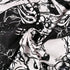 Skull Floral Tapestry Meditation Skeleton Tapestry Mountain Wave Tapestry Moon and Star Tarot Tapestry Starry Black and White Tapestry(59.1 x 82.7 inches)