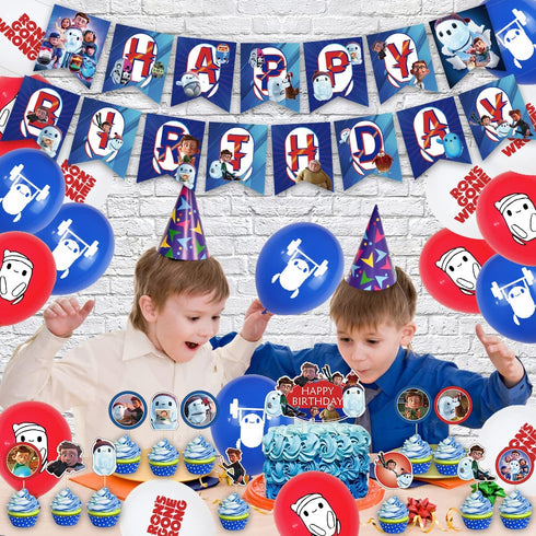 Birthday Party Supplies For Girls Kids,cute Party Decorations birthday party decorations for Kids with Banner Balloon