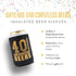 Happy 40th Birthday Decorations for Men, Insulated Can Beverage Sleeve, Birthday Party Favors for Him, 40 Year Old Birthday Gift Ideas, 12-Pack, Black & Gold