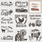 10 Pieces Farmhouse Stencils Farm Reusable Stencils Farm Theme Painting Stencils for Scrapbooking Drawing Tracing DIY Furniture Wall Floor Fabric Decors, 2 Sizes and 10 Patterns