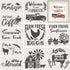 10 Pieces Farmhouse Stencils Farm Reusable Stencils Farm Theme Painting Stencils for Scrapbooking Drawing Tracing DIY Furniture Wall Floor Fabric Decors, 2 Sizes and 10 Patterns