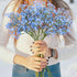 BOMAROLAN Artificial Baby Breath Flowers Fake Gypsophila Bouquets 12 Pcs Fake Real Touch Flowers for Wedding Decor DIY Home Party?Blue?