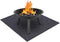 Fire Pit Mat”Stove fire mat?Retardant | Heat Resistant?Ember Mat and Grill mat?Absorbent Material? Protect Your Deck, Terrace, Lawn or Campground from Embers?Waterproof Backing?Washable (36"×36")