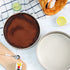 Bakestudio Round Cake Pans Set of 2, Tier Deep Baking Pans for Party, Non-Toxic Nonstick Durable, Warp-Resistant Food Safe Coating, Gold (9.2 Inch & 8.3 Inch)