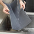 KeepingcooX Non-Slip Silicone Dish Drying Mat. 17 x 13 Inches 0.71 lb - Dish and Glassware Sloped Board Silicone Tray in Grey - Dishwasher, Heat Resistant Trivet (Large)