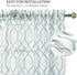 AUFENLLY Geometric Moroccan Patterned Sheer Curtains 63 Inch Length 2 Panels Faux Linen Modern Farmhouse Contemporary Sheer Curtains for Living Room Bedroom Rod Pocket 54 x 63 Inch 2 Panels, Grey