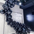 Oopat Matte All Black Balloon Garland Arches,50th Birthday Graduation Anniversary Engagement Masculine Party Halloween New Year Party Decoration (Black)