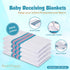 6 Pack Elaine Karen Flannel Unisex Hospital Receiving Blankets - 100% Cotton, for Girl or boy, Newborn Swaddle Wrap Baby Blanket Throw, Soft, Warm, Cozy, Infant for Crib, Stroller, 30x40