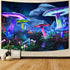 Waykingo Trippy Mushroom Psychedelic Tapestry Wall Tapestry for Bedroom Aesthetic,Cool Trippy Tapestry Wall Hanging Tapestry for Men,Funny Tapestries for Bedroom,Dark Tapestry Wall Hanging Trippy