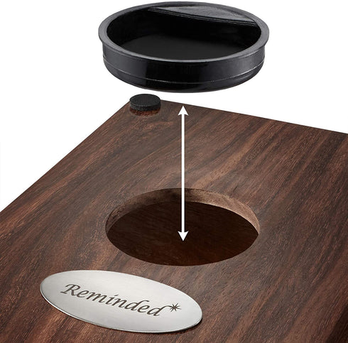 Reminded Rosewood Hand-Carved Urn Box Cremation Memorial with Velvet Bag - Medium