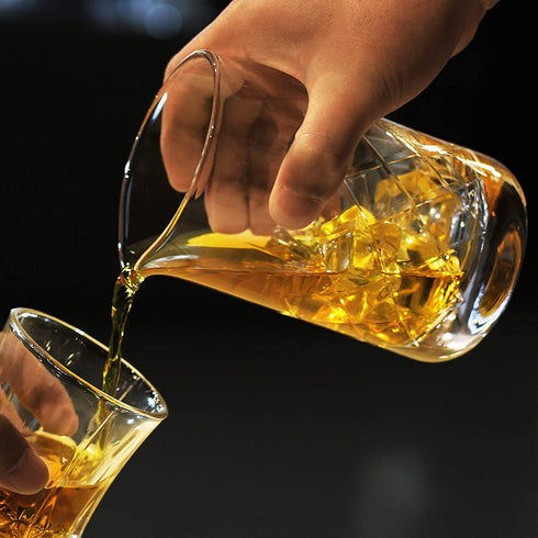 Mixing Glass,Crystal Cocktail Mixing Glass 20 OZ, Stir Glass, Premium Bar Mixing Glass, Mixer Glass-Professional Quality