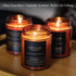 Leather Candle | Premium Scented Candles for Men & Women | All-Natural Soy Candles, Rustic Home Decor Scented Candles | Ultra Clean Burn Amber Jar Candles, Non-Toxic Aromatherapy Candles