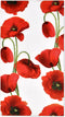 100 Poppy Floral Guest Napkins Decorative Hand Napkin Red Poppies Flowers Disposable Paper Towels for Bathroom Toilet Powder Room Wedding Holiday Christmas Valentine Spring Dinner Party Guests Towel