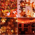 150-Count LED Halloween Orange Mini Christmas String Lights, 50 Ft White Wire, UL Certified Connectable , Amber Xmas Tree Lights Outdoor or Indoor, Halloween Lights