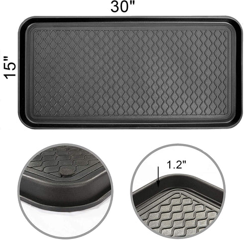 Context All Purpose Indoor / Outdoor Tray for Entry Way Shoe Organiser, Pet Food, Floor Protection Made with 100 % Virgin Polypropylene - Pack of 1