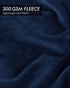 Utopia Bedding Fleece Blanket Queen Size Navy 300GSM Luxury Bed Blanket Anti-Static Fuzzy Soft Blanket Microfiber