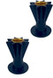 Akilik Black Candlestick Holder Resin, Set of 2 Taper Candle Holder for Dinning, Home Decor, Party, Candle Holders for Candlesticks