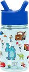 Simple Modern Disney Kids Water Bottle Plastic BPA-Free Tritan Cup with Leak Proof Straw Lid |Reusable and Durable for Toddlers, Boys, Girls | Summit Collection | 12oz, Pixar Pals