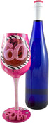 Top Shelf Decorative 60th Birthday Wine Glass, 1 Count (Pack of 1), Pink