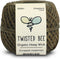 Twisted Bee 100% Organic Hemp Wick with Natural Beeswax Coating, (200ft x Standard Size)