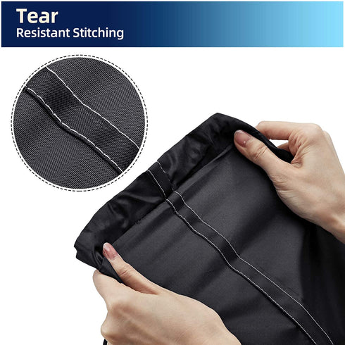 NICOGENA Wash Me Laundry Bag 2 packs, 28x40 inches Rips & Tears Resistant Large Dirty Clothes Storage Bag, Machine Washable, Heavy Duty Laundry Hamper Liner for College Students, Black