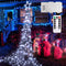 344 LED Star String Lights Fairy Christmas - Waterfall 13ft 3 x Large D Battery Operated Outdoor & Indoor Waterproof 8 Modes & Timer Remote for Christmas Tree Topper, Holiday Decorations (Cool White)