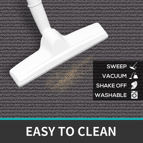 DEXI Door Mat Indoor Rug Inside Front Entrance Non-Slip Low Profile Washable for Entryway 19.5"x31.5",Dark Gray